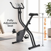 Moniteur LCD vertical pliable, résistance réglable sur 8 niveaux, vélo d'exercice professionnel pour la musculation