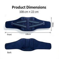 Pack de glace personnalisé BINGYUAN pour soulager les douleurs lombaires, enveloppement de glace pour le bas du dos, thérapie chaude/froide 108x22cm pour chirurgie lombaire