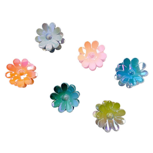 <b>Flower</b> Claw Clip 8Cm Colorful Hair Pin For Women And Girls - Product Image 2