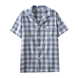 Magliette da Notte da <span class=keywords><strong>Uomo</strong></span> in Cotone Crepe 100% a Maniche Corte, Morbide e Traspiranti, Casual e Comode, Disponibili all'Ingrosso - Product Image 5