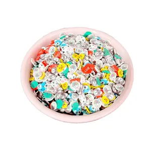 500g/bag Colorful Animals Flower Slices Polymer Clay Sprinkles for Slimes Filler DIY Tiny Cute Plastic Klei Accessories