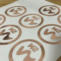 Autocollants personnalisés en vinyle 3D métallisé à transfert UV, étiquettes métalliques personnalisées pour entreprises, boîtes cadeaux, bijoux, mariages