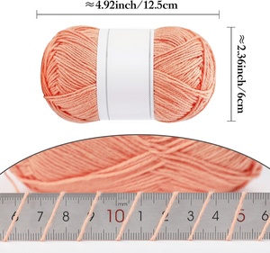 Pelote de fil chenille en coton laitier pour tricot DIY fait main pour écharpes, pulls et chaussures – Idéal pour les amateurs - Product Image 3