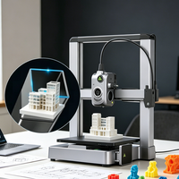 Imprimante 3D FDM de bureau couleur Hi Combo avec impression haute vitesse et nivellement automatique pour bijoux et prototypes