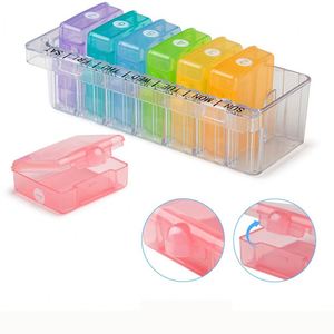 Custom Logo <b>7</b>-Day Pill Organizer Eco-Friendly Plastic Compartment Storage Case Bulk Pill Box with PP Material - Product Image 2