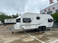 Caravane tout-terrain robuste en alliage d'aluminium, design Hard Man Tank, étanche, toutes saisons, pour camping-cars et remorques de voyage