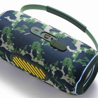 Haut-parleur portable haute puissance avec subwoofer, enceinte stéréo TWS multifonctionnelle, double diaphragme, éclairage RGB, entrée USB/AUX pour