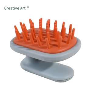 Cepillo de Silicona Suave para Champú, Masajeador Ergonómico de Cuero Cabelludo, Cepillo para Lavar el Cabello con Limpieza Profunda para Exfoliar la <span class=keywords><strong>Caspa</strong></span> - Product Image 5