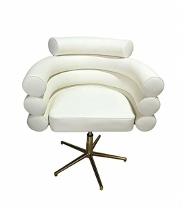 Comfortable Leather Computer Office Chair for Women's Bedroom and Dormitory Study Modern Design Adjustable <b>Backrest</b> - Product Image 2
