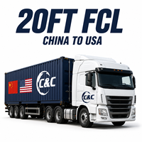 Expédition de conteneurs complets (FCL) de 20 pieds de Chine vers les États-Unis, agent d'expédition maritime