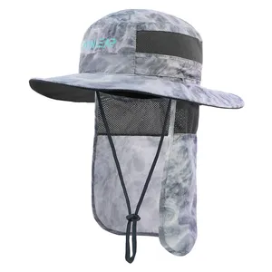 패션 남자 여자 야외 양동이 모자 태양 바이저 모자 사용자 정의 방수 통기성 UV 보호 Boonie 모자