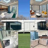 Casa Cápsula Espacial Panorámica Inteligente de Lujo Moderna, Portátil, Modular, Prefabricada, Hotel Móvil, Villa, Casas Prefabricadas
