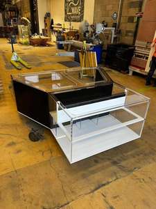 Tanque de peces de acrílico transparente Formas personalizadas/Tamaños PC irrompible Caja impermeable de plástico Embalaje al por mayor - Product Image 3