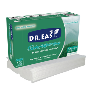Feuilles d'assouplissant de tissu antistatique à meilleure odeur personnalisées Produits chimiques ménagers multi-usages pour laveuse et sécheuse - Product Image 2
