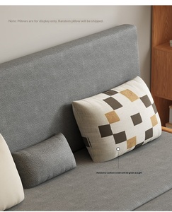 Modern Solid Mahogany Wood <b>Sofa</b> <b>Bed</b> Adjustable Foldable Features Full Size Soft <b>Bed</b> for Comfortable Durable Use Small Living - Product Image 6