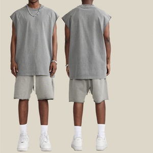 Camiseta sin Mangas de Estilo Retro Vintage, Lavada, de 275 g, Estilo Hip Hop, Nueva Llegada, Informal, con Logotipo Personalizado, Tie Dye - Product Image 3