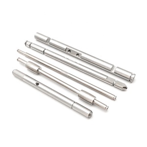 Tùy chỉnh trục thép không gỉ đánh bóng <span class=keywords><strong>CNC</strong></span> biến chính xác bộ phận kim loại trục gia công kim loại trục - Product Image 3