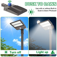 Lampadaire LED BBIER en alliage d'aluminium, haute luminosité, CCT réglable, IP65, 100W-300W, pour routes et zones de stationnement