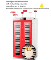 Incubateur automatique transparent 1 à 2112 œufs avec contrôleur de température et d'humidité pour poulets, canards, cailles et autruches