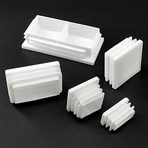 Rugged Đen Vuông Nhựa PE Cắm Ống End Cap Ống Vuông Cắm Cho Đồ Nội Thất Kệ Máy Móc Phụ Kiện - Product Image 5