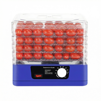 Déshydrateur alimentaire électrique multifonctionnel à 5 plateaux avec contrôle de température 70°C pour viande séchée, fruits, herbes, légumes et aliments pour chiens