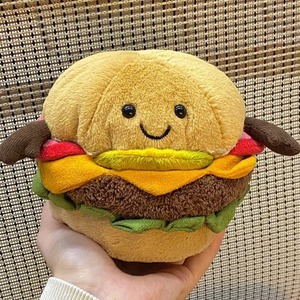 Juguetes <span class=keywords><strong>de</strong></span> Peluche <span class=keywords><strong>de</strong></span> Comida Rápida, Lindos Peluches <span class=keywords><strong>de</strong></span> Hamburguesa, Taco y Pizza, Juego <span class=keywords><strong>de</strong></span> Peluches Súper Suaves, Regalo Novedoso Estilo Jellycat - Product Image 1