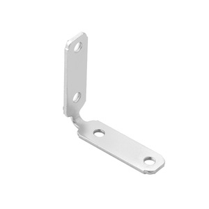 Connecteur d'angle en L Baishan-Yaruida à 4 trous en acier laminé à froid monobloc pour meubles et armoires - Product Image 2