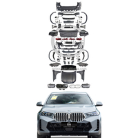 Kit de Carrocería para BMW Serie X6 E71 2008-2014, Actualización 2024 G06 X6 M-Tech, Parachoques, Capó, Guardabarros, Faros Delanteros, Luces Traseras, Piezas de Automóvil