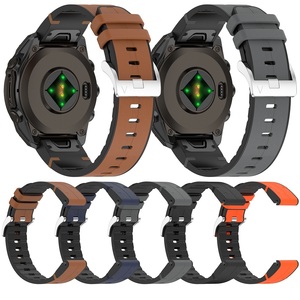 <span class=keywords><strong>Bracelet</strong></span> à dégagement rapide 20/22/26 mm pour <span class=keywords><strong>Garmin</strong></span> Fenix8, <span class=keywords><strong>bracelet</strong></span> de montre en silicone et <span class=keywords><strong>cuir</strong></span> pour <span class=keywords><strong>Garmin</strong></span> Instinct2, <span class=keywords><strong>bracelet</strong></span> de montre en silicone et <span class=keywords><strong>cuir</strong></span> - Product Image 6
