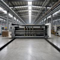 Nouvel équipement de fabrication de boîtes en carton entièrement automatique à grande vitesse pour imprimante, rainureuse et découpeuse pour usine d'emballage en carton ondulé