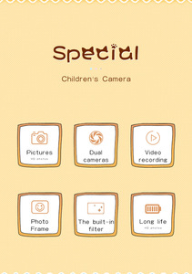 Máy Ảnh Trẻ Em Hoạt Hình Dễ Thương Máy Ảnh Kỹ Thuật Số Vui Nhộn Cho Trẻ Em Máy Quay Phim 2.0 Inch Máy Quay Video Tự Sướng Full HD <span class=keywords><strong>1080</strong></span> - Product Image 3