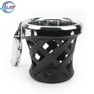 Ajuste para Super Low 883 XL883 Street <span class=keywords><strong>750</strong></span> Fat Boy, soporte cromado para botella de agua, portavasos para motocicleta - Product Image 1