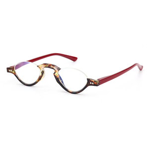 Lunettes de lecture demi-<span class=keywords><strong>lune</strong></span> pour hommes, lunettes de lecture demi-cerclées pour femmes, lunettes rétro, lunettes demi-cerclées bloquant la lumière bleue - Product Image 4