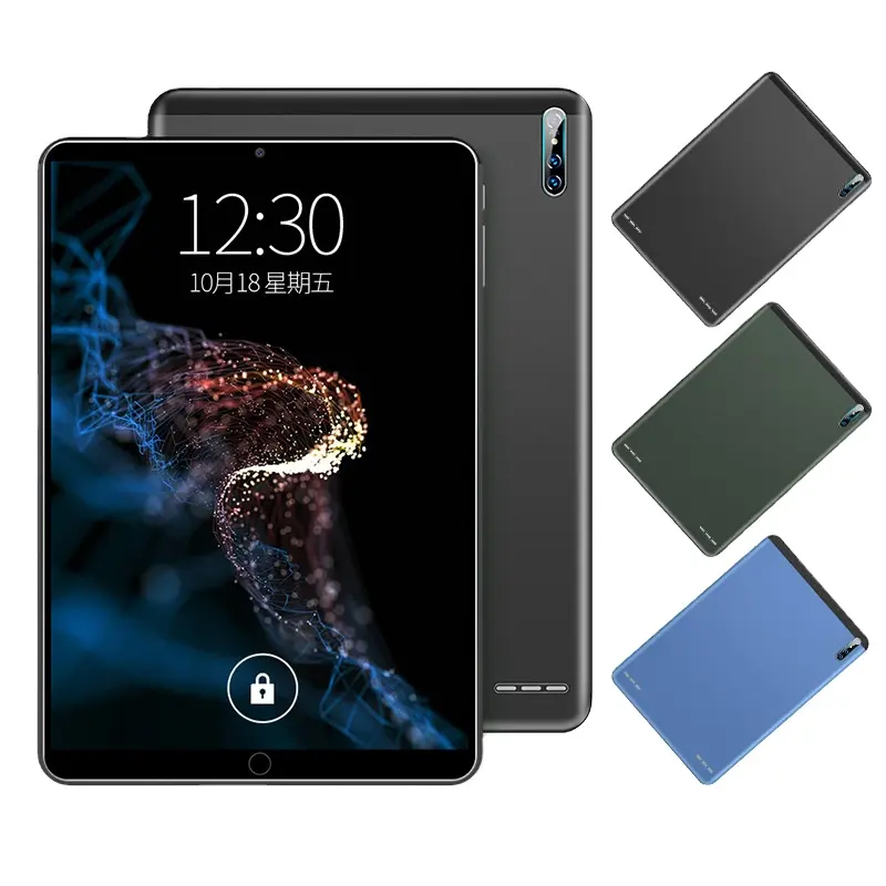 Blau/Grün/Schwarz 8-Zoll-Tablet auf Lager 1280*800 IPS-Bildschirm Android Tablet mit Dual-Sim-Karte TF-Karte