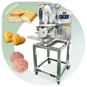 Pie Shape Meat Cutlet Form Production Nugget Large Hamburger Maker Press Jamaica Patty Make Machine