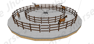 Valla de empuje de varilla a prueba de impactos para caballos ligera de conducción directa - Product Image 2