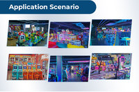 Owatch Train Design Coin Operated Children Ride Machine Entertainment Equipment with LED Lights Music for Indoor Play Center