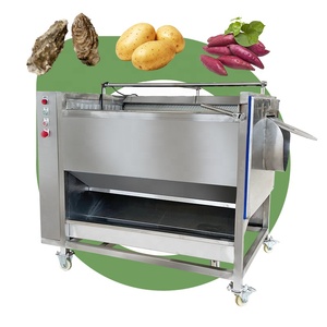 Cassava-root-peeler Vegetable Fruit Onion Peel Wash Dry Roller Ginger Wash Machine and Peal with Brush