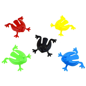 Juguete de Rana Saltarina de Plástico, Ranas Novedosas Divertidas que Rebotan al Presionar con el Dedo, para Niños, Regalos de Fiesta de Cumpleaños y Pascua, Color Aleatorio - Product Image 6