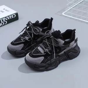 Chaussures de sport pour femmes à semelle épaisse, antidérapantes, à lacets, en mesh, avec semelle en caoutchouc, pour la gym, le jogging et la marche - Product Image 4