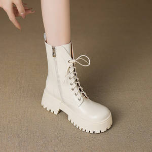 Botines de tacón grueso, modernos, versátiles y elegantes, de media caña, para otoño e invierno. - Product Image 5