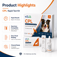 Kit de test rapide de la lipase pancréatique canine CPL pour le dépistage de la pancréatite chez le chien (sérum/plasma)
