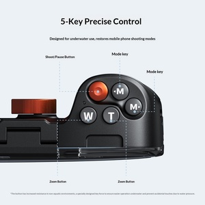 <span class=keywords><strong>TELESIN</strong></span> 20m para Carcasa de Buceo Personalizable con Control Remoto para Teléfonos Móviles, Protección Impermeable Compatible - Product Image 4