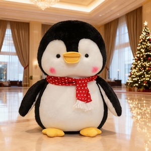 Série de vacances, jouets en peluche super doux, ours polaire et <span class=keywords><strong>pingouin</strong></span> en peluche pour anniversaire, couverture avec rembourrage en coton PP - Product Image 1