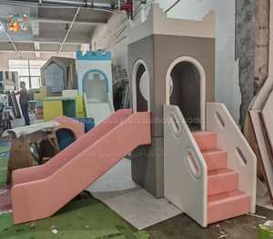 Équipement de terrain de jeu intérieur personnalisé pour enfants, couleurs vives, maisonnette de jeu pour enfants, ensemble de jeux souples avec toboggan pour crèche - Product Image 6