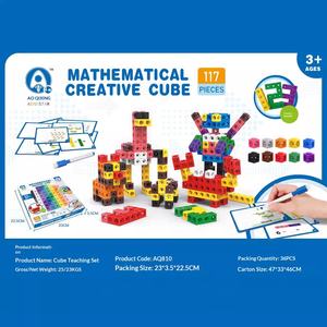 Cubes de comptage <span class=keywords><strong>mathématiques</strong></span> pour la rentrée <span class=keywords><strong>scolaire</strong></span>, blocs de comptage à assembler avec cartes STEM, jeux de construction préscolaires avec cubes <span class=keywords><strong>mathématiques</strong></span> - Product Image 3