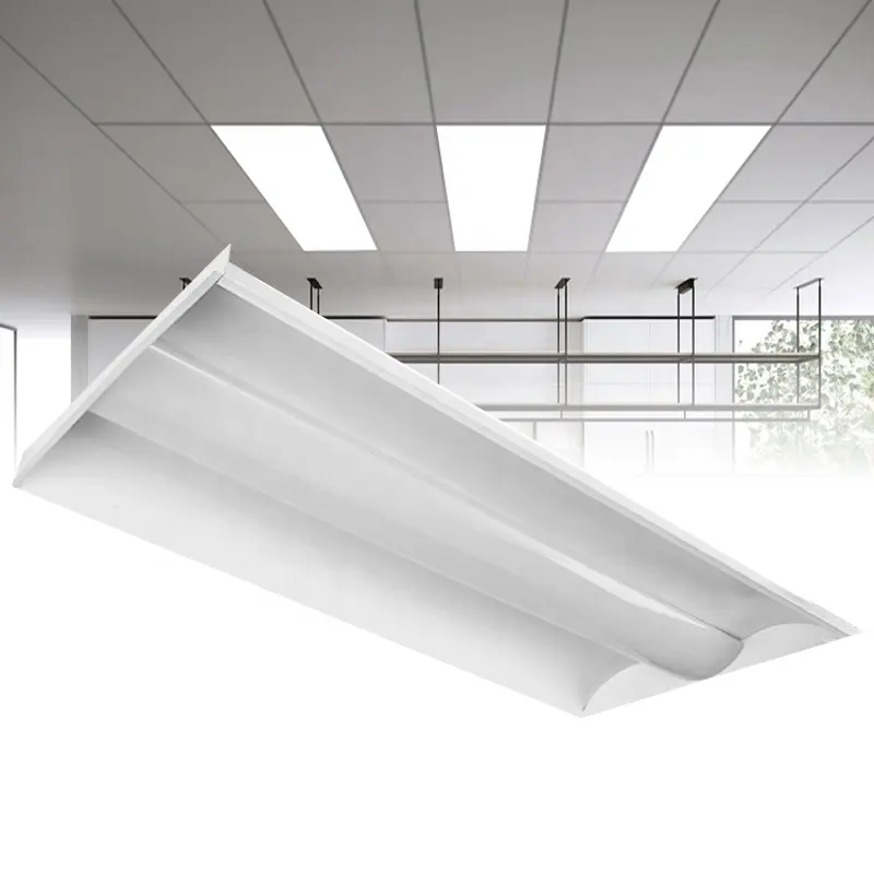 Ekstrüzyon profilleri için plastik kapak polikarbonat Led ışık yayıcı LED Troffer aydınlatma kapağı