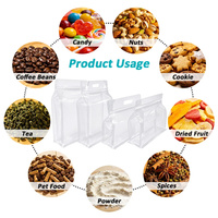 Bolsa Transparente con Asa y Cierre de Cremallera en Forma de U, con Fondo Plano, para Frutos Secos, Granos y Alimentos, Venta de Fábrica Lebei Packing