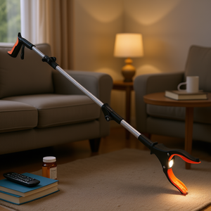 Herramienta de Agarre Plegable de 43 Pulgadas con Luz LED, Mandíbula Giratoria de 360°, Imán, Ligera, Equipo para el Cuidado de la Visión - Product Image 2