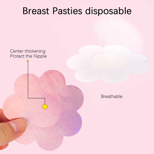 Offre Spéciale jetable holographique mamelon décoration seins couverture Sexy mamelon Pasties <span class=keywords><strong>autocollant</strong></span> pour Festivals de musique - Product Image 3